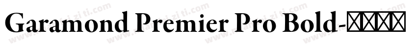 Garamond Premier Pro Bold字体转换